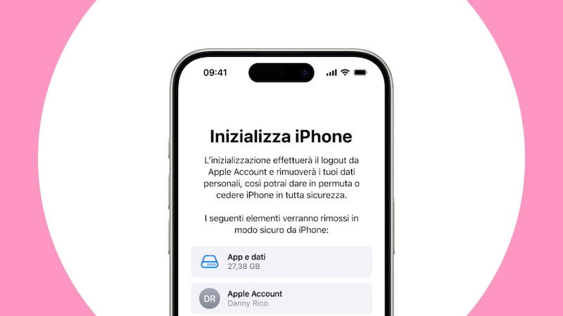 Preparare iPhone usato alla vendita